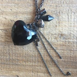 Black Heart Necklace